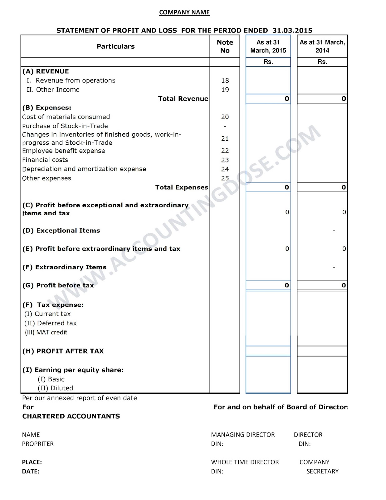 new balance sheet schedule 6